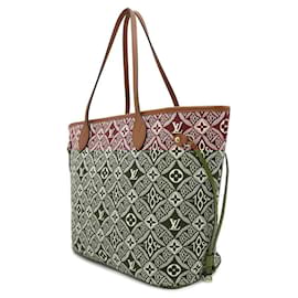 Louis Vuitton-Bolsa tote em jacquard Monogram Louis Vuitton-Bordeaux