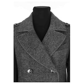 Bcbg Max Azria-Wool coat-Grey