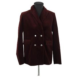 Roseanna Chaqueta de algodón burdeos Burdeos