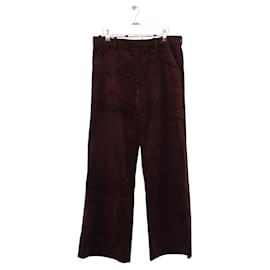 Roseanna-Wide cotton pants-Dark red