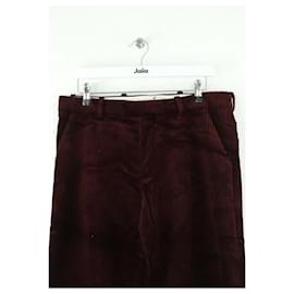 Roseanna-Wide cotton pants-Dark red