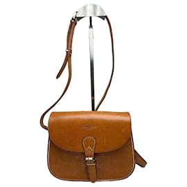Bolso de cuero Kamel vintage de Courreges Camello