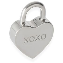 Tiffany & Co. XOXO Charm a forma di cuore con lucchetto in argento sterling Altro