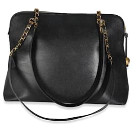 Chanel-Chanel Vintage Black Caviar Timeless Shopping Tote-Black