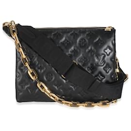 Louis Vuitton-Coussin PM Monograma em couro de cordeiro preto Louis Vuitton-Preto