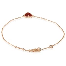 Van Cleef & Arpels-Van Cleef & Arpels Rose Gold Carnelian Sweet Hearts Bracelet-Other