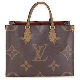 Louis Vuitton-Louis Vuitton Canvas Monograma Reverso Onthego MM-Marrom