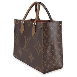 Louis Vuitton-Louis Vuitton Canvas Monograma Reverso Onthego MM-Marrom