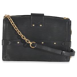 Louis Vuitton-Clutch de couro Epi preto Louis Vuitton-Preto