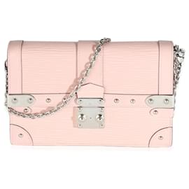 Louis Vuitton-Carteira de corrente Trunk Epi Rose Ballerine Louis Vuitton-Rosa