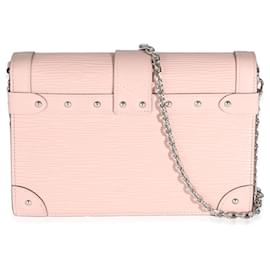 Louis Vuitton-Carteira de corrente Trunk Epi Rose Ballerine Louis Vuitton-Rosa