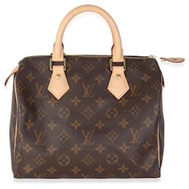 Louis Vuitton-Bolsa Speedy 25 em lona Monogram Louis Vuitton-Marrom
