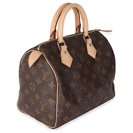 Louis Vuitton-Bolsa Speedy 25 em lona Monogram Louis Vuitton-Marrom