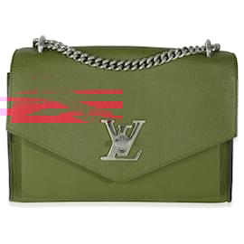 Louis Vuitton-Louis Vuitton Rubis Couro Macio Mylockme Corrente BB-Vermelho