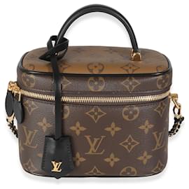 Louis Vuitton-Vanity PM em canvas Monogram reverso Louis Vuitton-Marrom,Preto