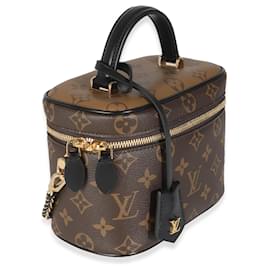 Louis Vuitton-Vanity PM em canvas Monogram reverso Louis Vuitton-Marrom,Preto