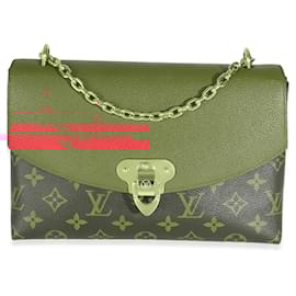 Louis Vuitton-Bolsa Saint Placide em canvas Monograma cereja Louis Vuitton-Marrom,Vermelho
