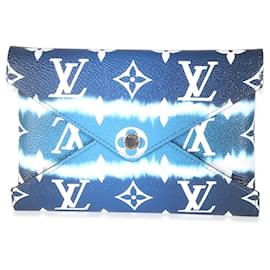 Louis Vuitton-Inserto Pochette Medium Kirigami em Lona Monograma Escale Azul Louis Vuitton-Azul