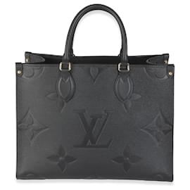 Louis Vuitton-Louis Vuitton Monogram Empreinte Onthego MM Preto-Preto