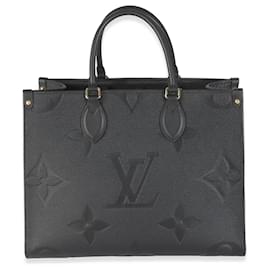 Louis Vuitton-Louis Vuitton Monogram Empreinte Onthego MM Preto-Preto