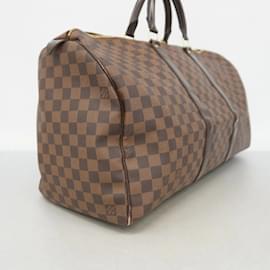 Louis Vuitton-Bolsa Boston Damier Keepall 50 Louis Vuitton-Damier ebene