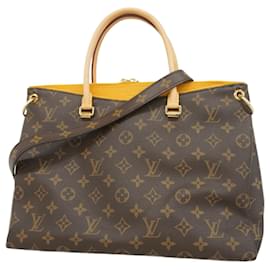 Louis Vuitton-Bolsa Louis Vuitton Monogram Pallas em açafrão-Dourado