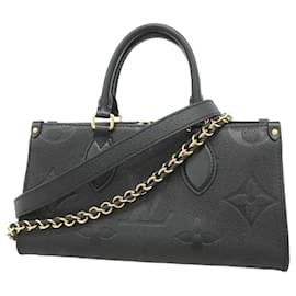 Louis Vuitton-Bolsa On the Go EW Monogram Empreinte Louis Vuitton-Preto