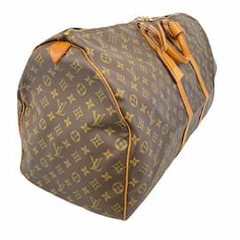 Louis Vuitton-Bolsa Boston Monogram Keepall 60 Louis Vuitton-Marrom