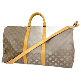 Louis Vuitton-Louis Vuitton Monogram Keepall Bandoulière 55-Marrom