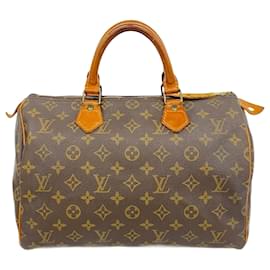 Louis Vuitton-Bolsa Louis Vuitton Monogram Speedy 30-Marrom