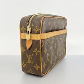 Louis Vuitton-Bolsa Clutch Louis Vuitton Compiegne 23 M51847-Marrom