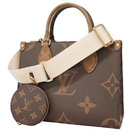 Louis Vuitton-Bolsa Louis Vuitton Monogram Reverse Giant On The Go PM-Marrom