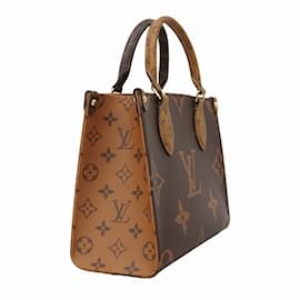 Louis Vuitton-Bolsa Louis Vuitton Monogram Reverse Giant On The Go PM-Marrom