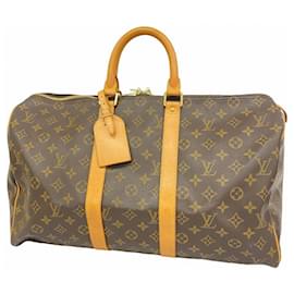 Louis Vuitton-Bolsa Boston Keepall 45 Monograma Louis Vuitton-Marrom