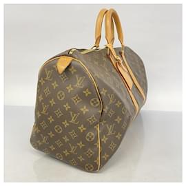 Louis Vuitton-Bolsa Boston Keepall 45 Monograma Louis Vuitton-Marrom