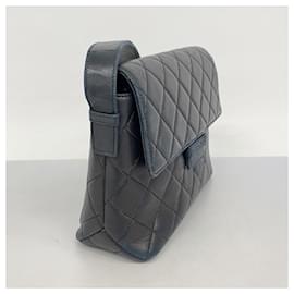 Chanel-Chanel Black Lambskin Shoulder Bag-Black