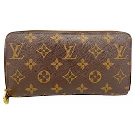 Louis Vuitton-Carteira longa Zippy Monogram Louis Vuitton-Marrom