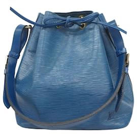 Louis Vuitton-Bolsa de Ombro Petit Noé Epi Louis Vuitton-Azul