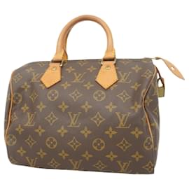 Louis Vuitton-Bolsa Louis Vuitton Monogram Speedy 25-Marrom