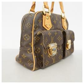 Louis Vuitton-Bolsa Louis Vuitton Monogram Manhattan PM-Marrom