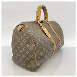 Louis Vuitton-Bolsa Boston Monogram Keepall 45 da Louis Vuitton-Marrom