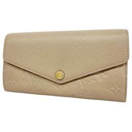 Louis Vuitton-Carteira Longa Louis Vuitton em Tourterelle-Cinza