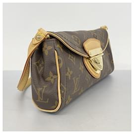 Louis Vuitton-Bolsa de Ombro Pochette Beverly Monograma Louis Vuitton-Marrom