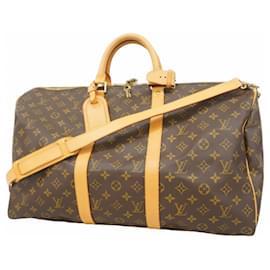 Louis Vuitton-Bolsa Boston Monogram Keepall Bandoulière 50 da Louis Vuitton-Marrom