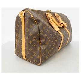 Louis Vuitton-Bolsa Boston Monogram Keepall Bandoulière 50 da Louis Vuitton-Marrom