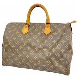 Louis Vuitton-Bolsa Louis Vuitton Monogram Speedy 35-Marrom