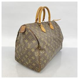 Louis Vuitton-Bolsa Louis Vuitton Monogram Speedy 35-Marrom