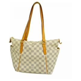 Louis Vuitton-Bolsa tote Damier Azur Louis Vuitton-Branco
