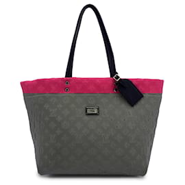 Louis Vuitton-Bolsa Tote de Neoprene Scuba MM Monograma Fúcsia-Rosa