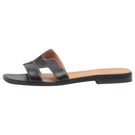 Hermès Black Oran sandals - size EU 40 Black